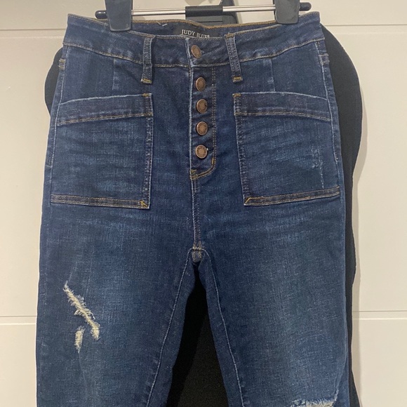 Cargo Patch pocket high rise skinny jeans by Judy Blue - Picture 6 of 10